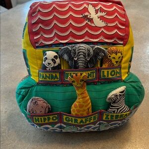 Unique vi rage Noah’s Ark soft toy and book